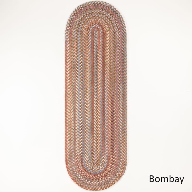 Lake Braided Wool Area Rug - 2 ft x 10 ft - Bombay