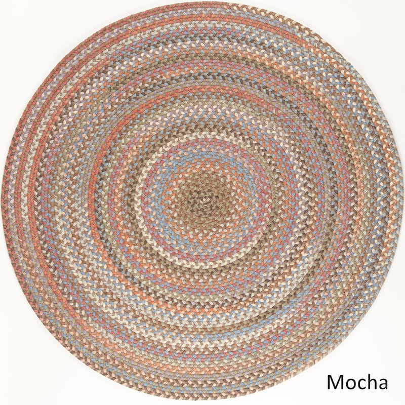Lake Braided Wool Area Rug - 8 ft x 8 ft - Mocha