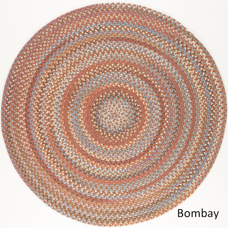 Lake Braided Wool Area Rug - 8 ft x 8 ft - Bombay
