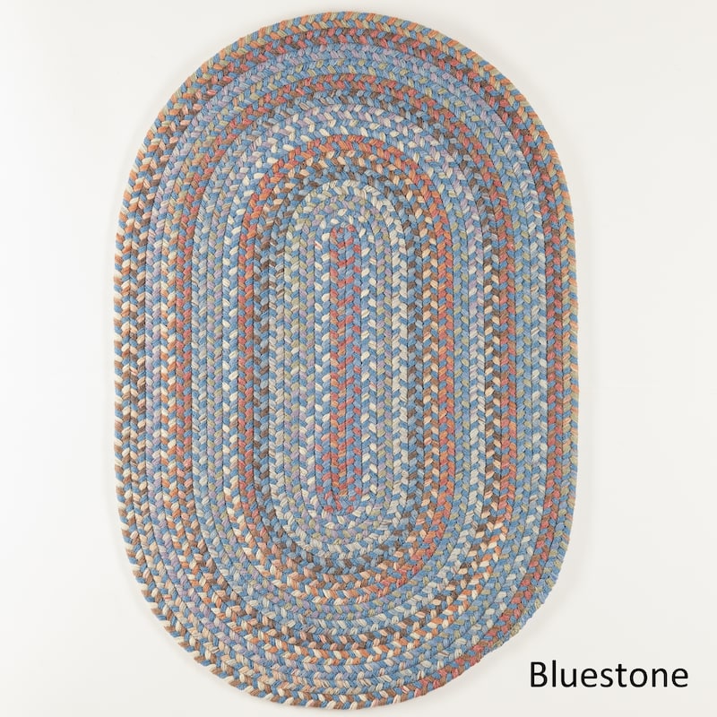 Lake Braided Wool Area Rug - 4 ft x 6 ft - Bluestone