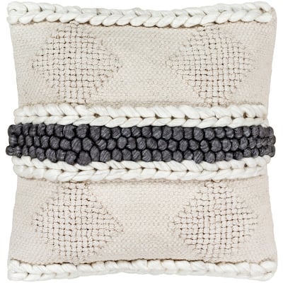 Antwan Hand Woven Patterned Throw Pillow Cover