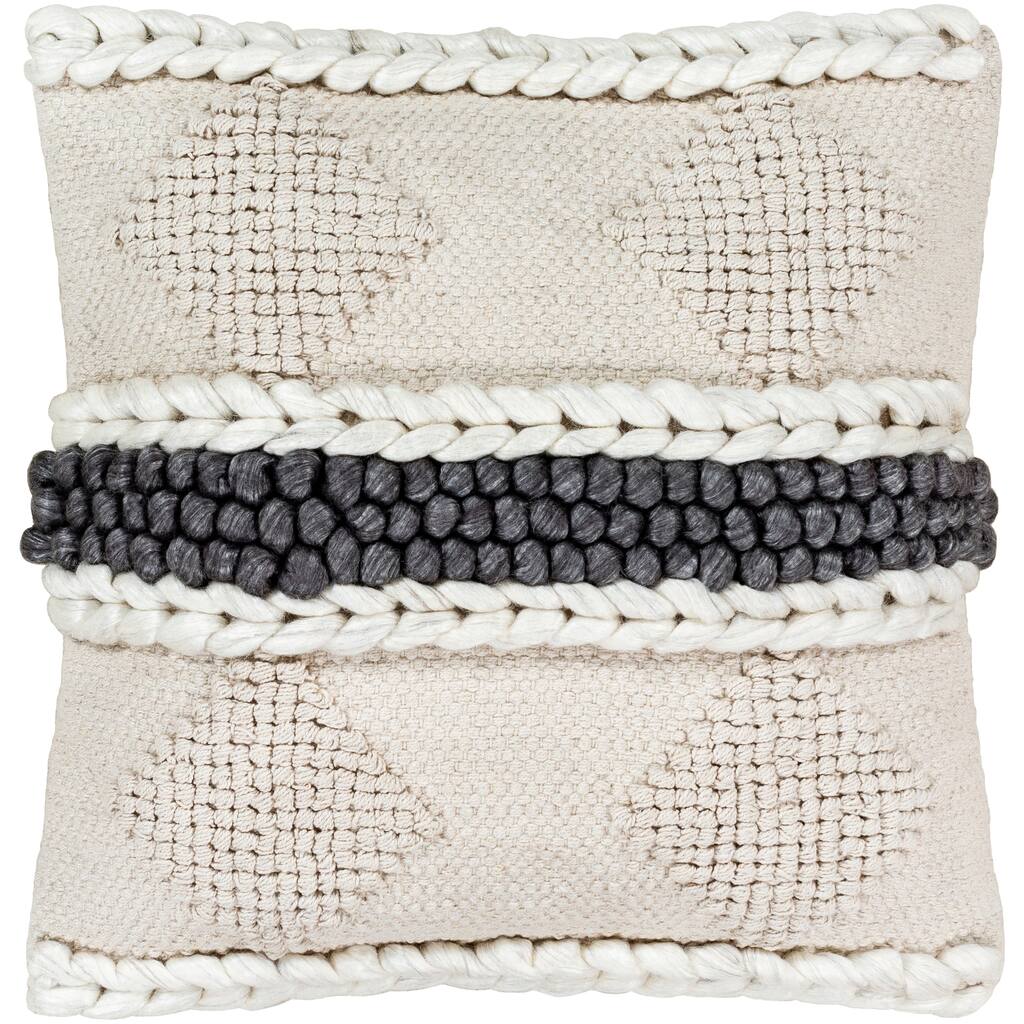 Antwan Hand Woven Patterned Throw Pillow Cover