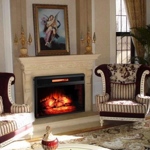 Shop Rovsun 26 Inches Western Electric Fireplace Insert With