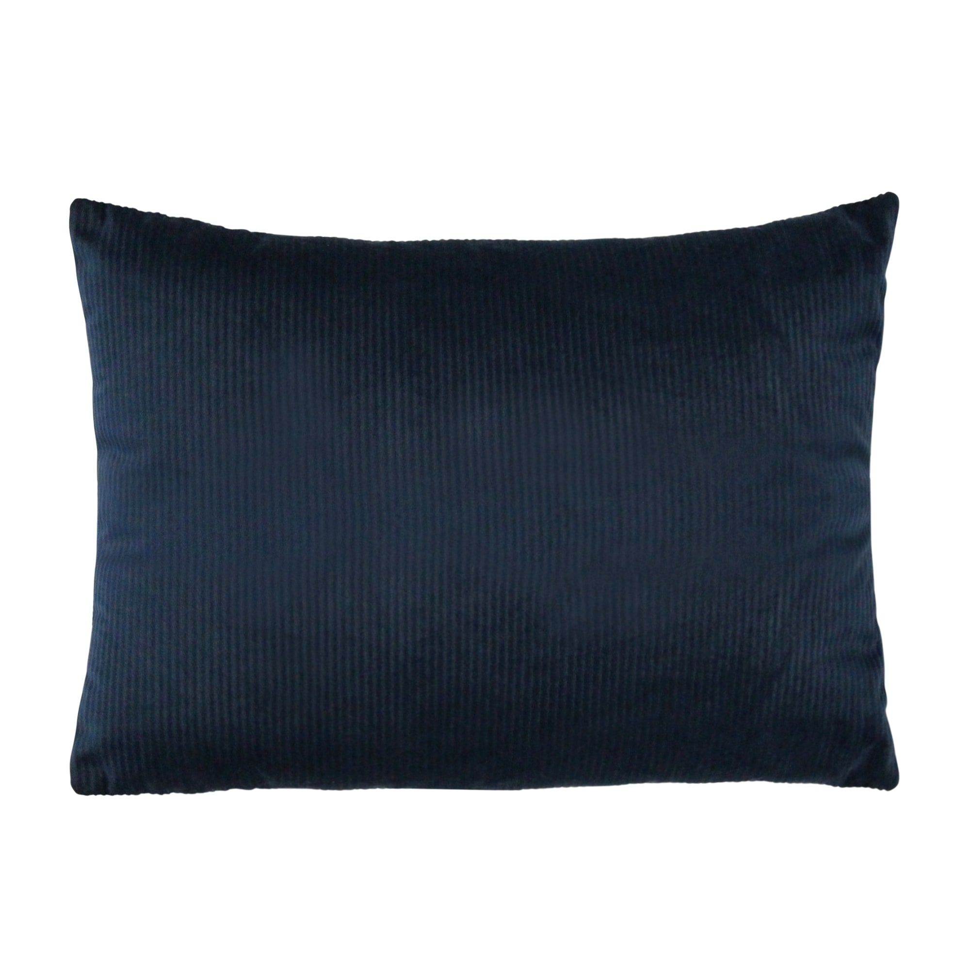 navy velvet lumbar pillow