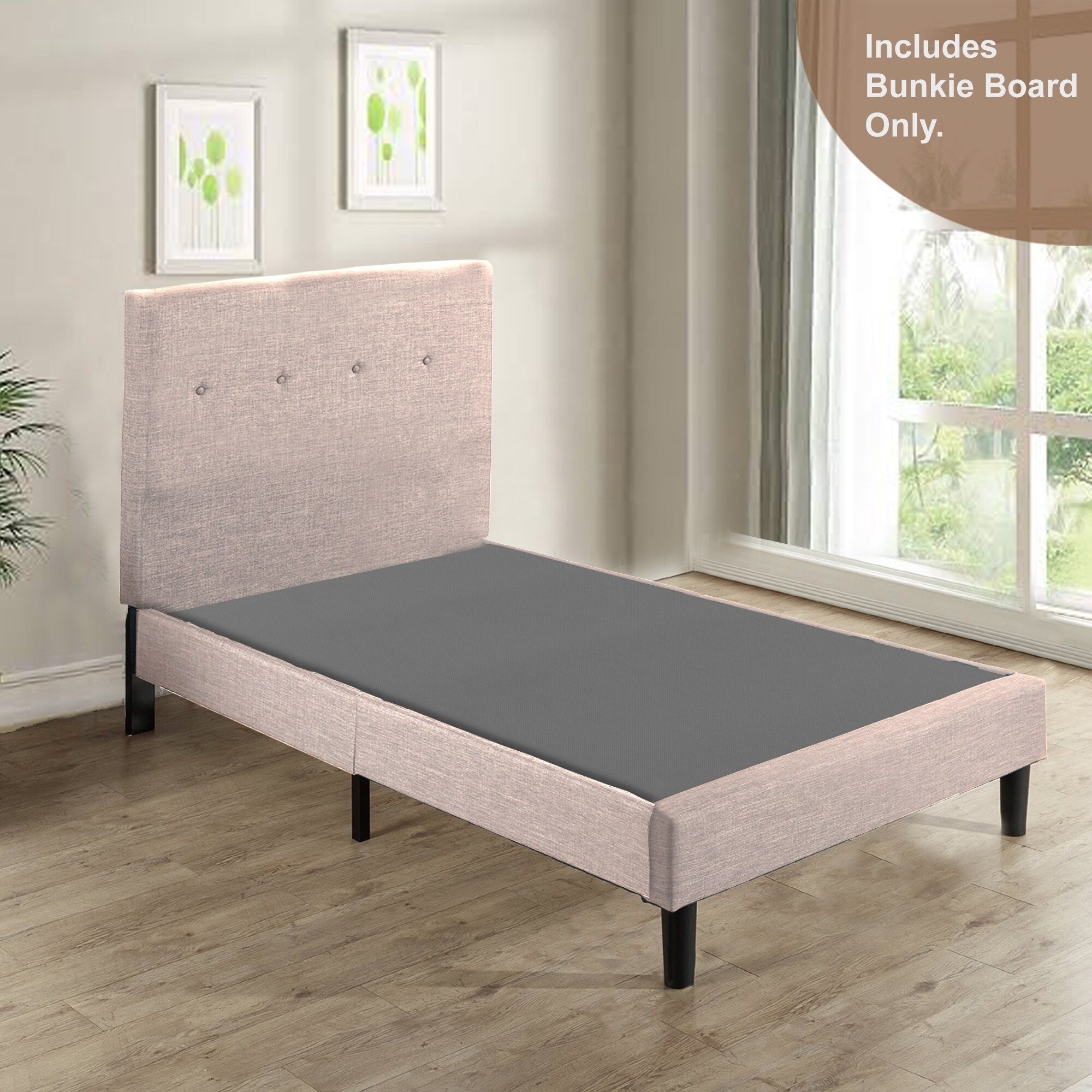 Continental Sleep, 1-Inch Extra Heavy Duty Horizontal Wooden Bunkie  Board/Bed Slats, Twin
