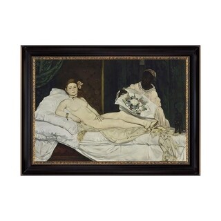 Olympia by Édouard Manet 1863 Black Frame Oil Print on