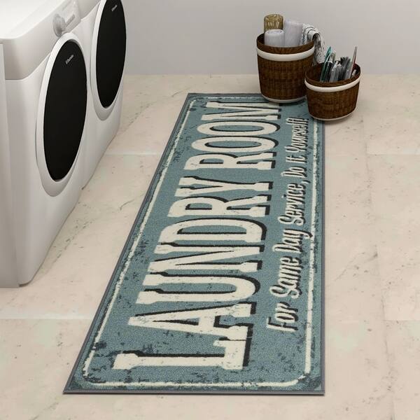 Shop Ottomanson Washtown Non Slip Low Pile Laundry Mat Runner Rug