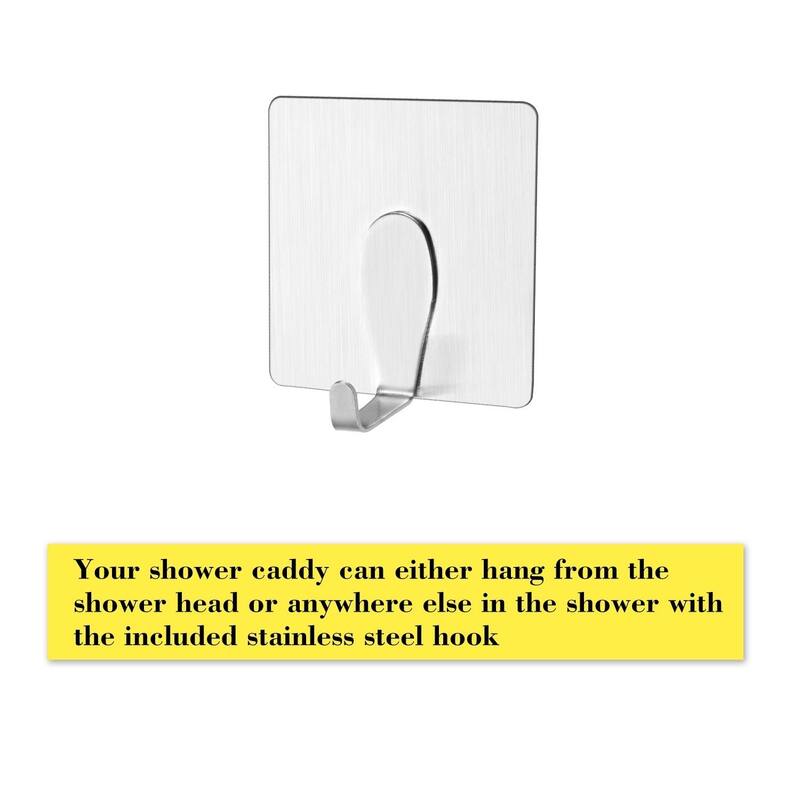 ToiletTree Products Rustproof Aluminum Shower and Bath Caddy (Aluminum)