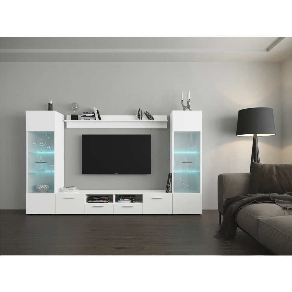 Strick Bolton D Olivier Wall Entertainment Center With Led Wall Entertainment Center With Led