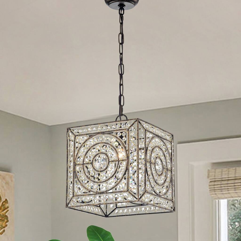 Eline 1-Light Antique Bronze Pendant Lamp