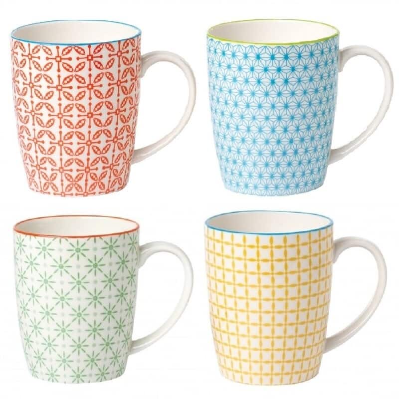 4 Piece Coffee Mug Set - Color - Multi-Color