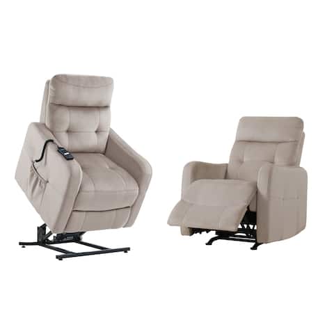 Copper Grove Pallas Rocker and Power Lift Recliner Chairs (Set of 2)