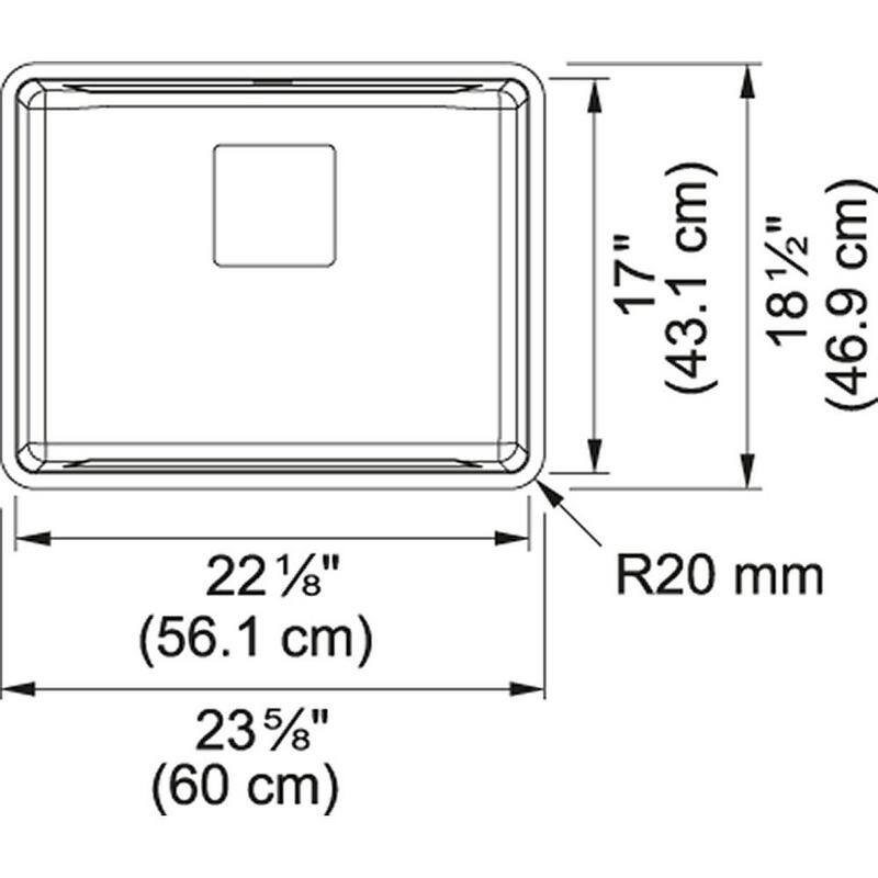 Franke Pescara 22-In 18 Gauge Undermount Kitchen Sink - 18.5 x 23.6
