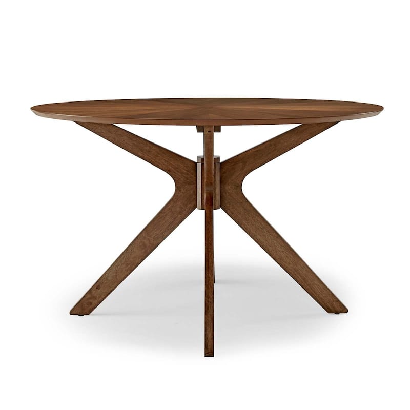 Crossroads 47" Round Wood Dining Table
