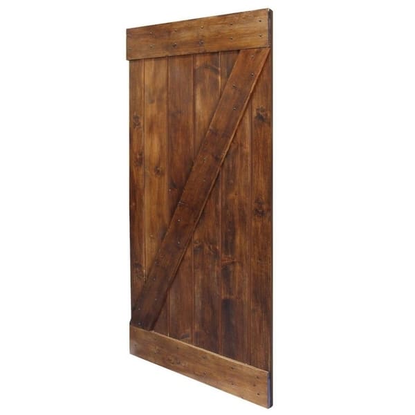 Calhome 36 In X 84 In Knotty Pine Sliding Barn Wood Interior Door Slab