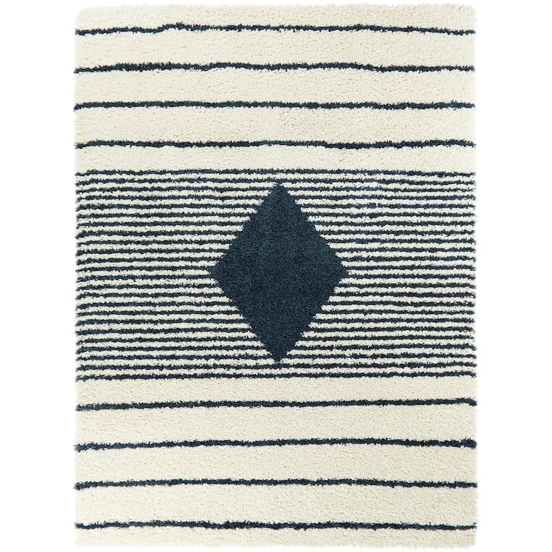 Dakarai Geometric Shag Area Rug
