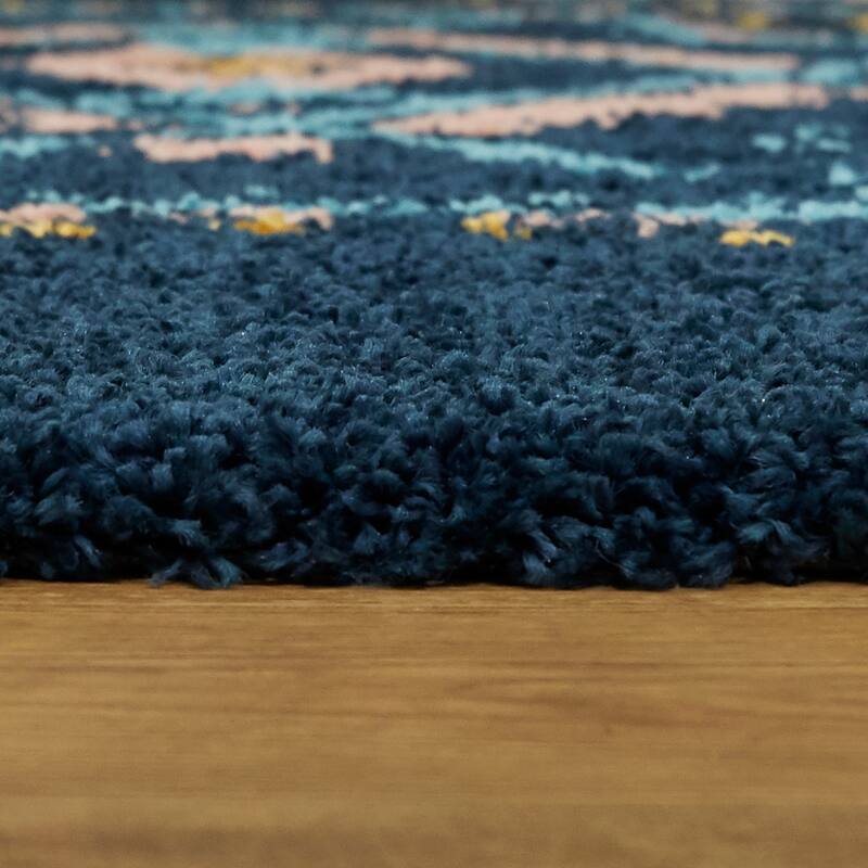 Dakarai Geometric Shag Area Rug