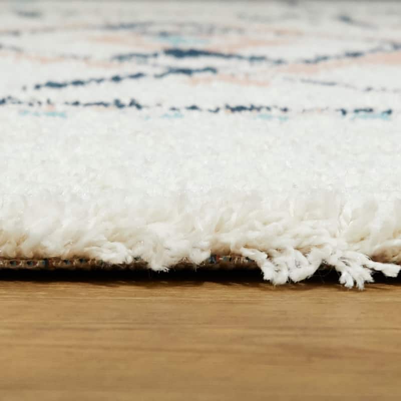 Dakarai Geometric Shag Area Rug
