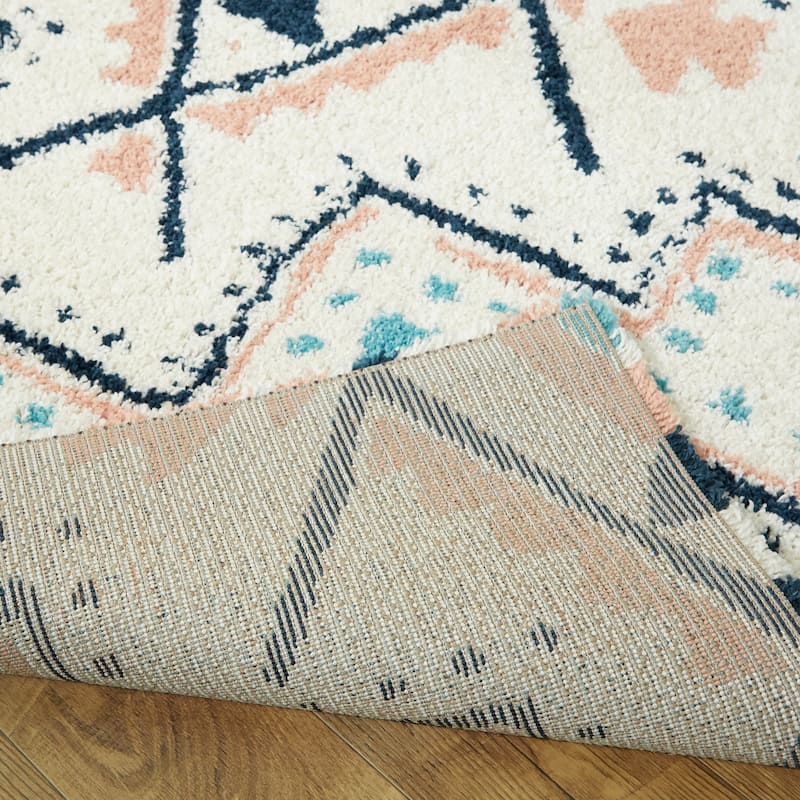 Dakarai Geometric Shag Area Rug