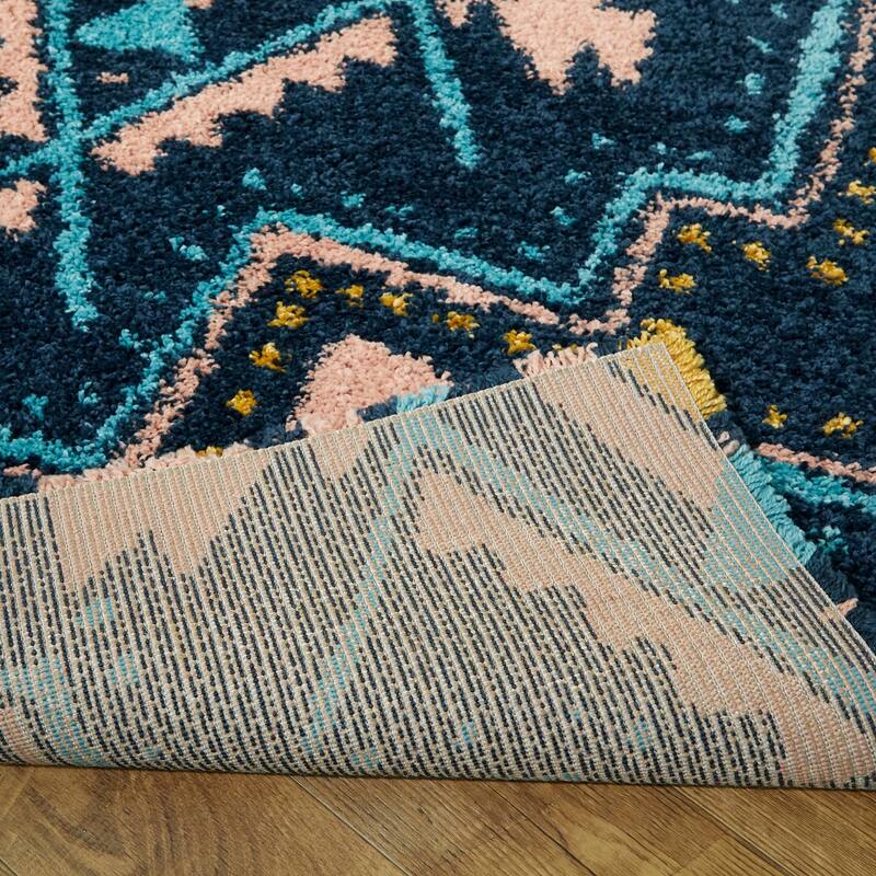 Dakarai Geometric Shag Area Rug