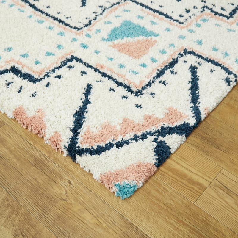 Dakarai Geometric Shag Area Rug