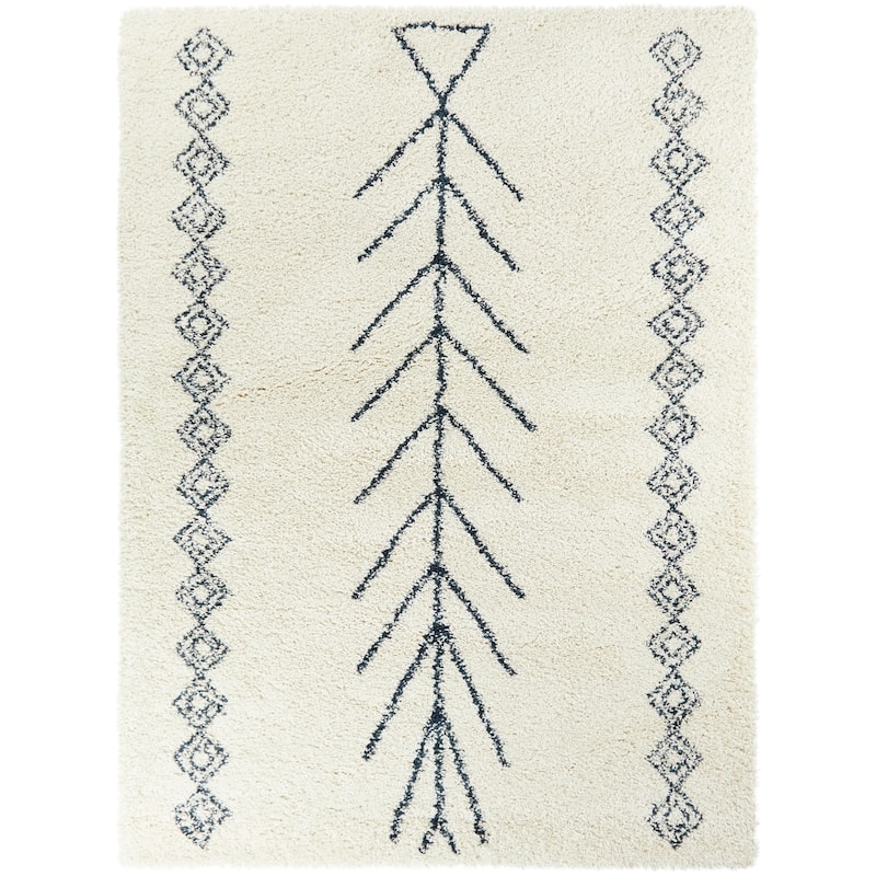 Amaru Geometric Shag Area Rug