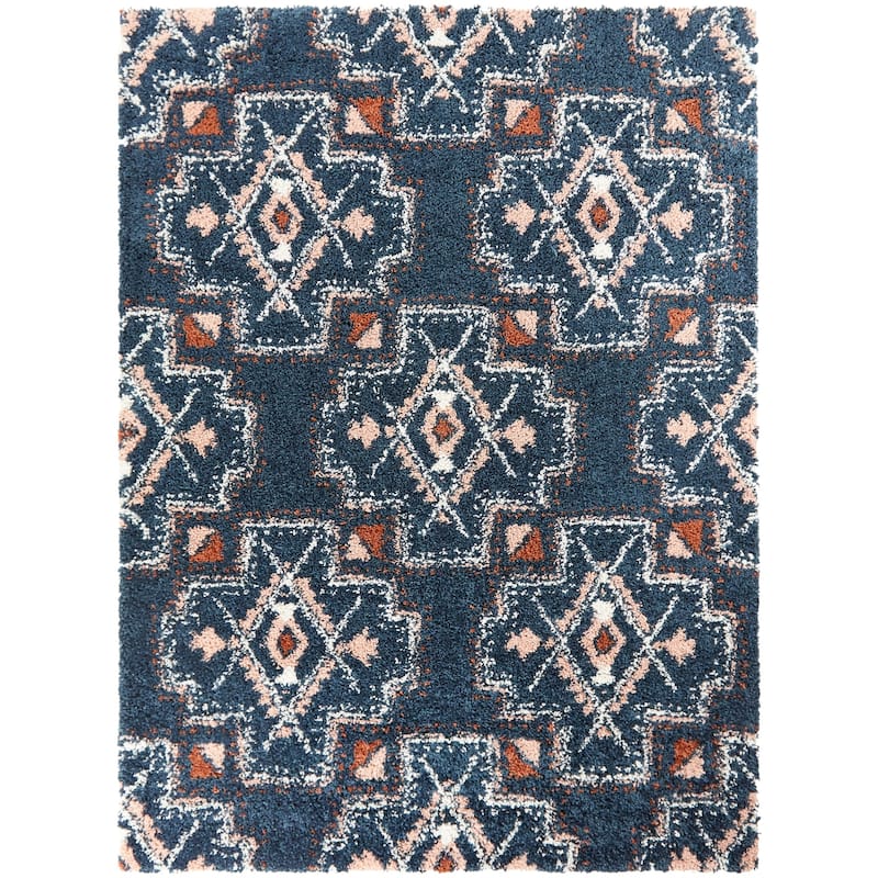 Amaru Geometric Shag Area Rug