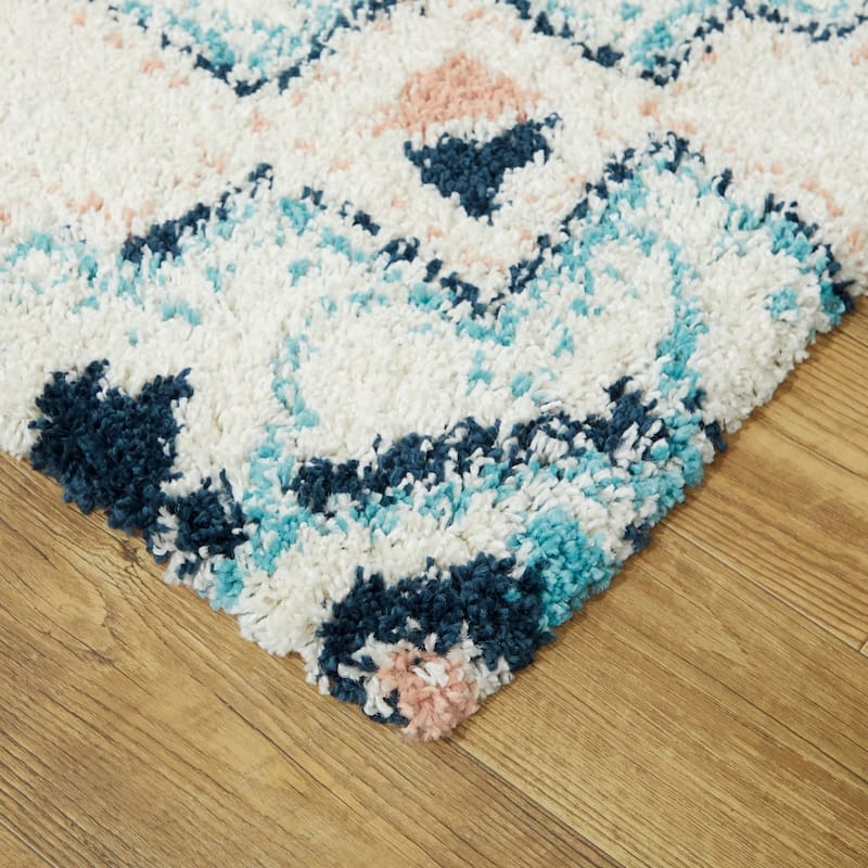 Amaru Geometric Shag Area Rug