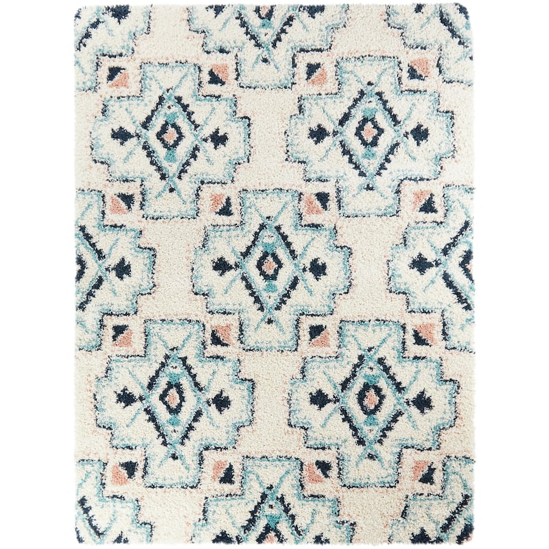 Amaru Geometric Shag Area Rug
