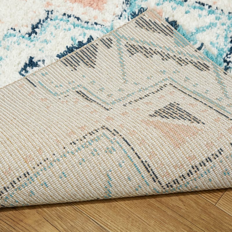 Amaru Geometric Shag Area Rug