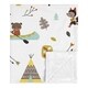 preview thumbnail 1 of 3, Sweet Jojo Designs Woodland Outdoor Adventure Collection Boy or Girl Baby Receiving Security Swaddle Blanket - Aqua and Yellow