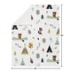 preview thumbnail 4 of 3, Sweet Jojo Designs Woodland Outdoor Adventure Collection Boy or Girl Baby Receiving Security Swaddle Blanket - Aqua and Yellow