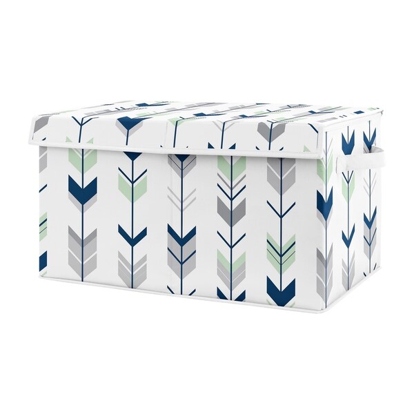 Grey Woodland Deer Baby Boy Nursery Fabric Toy Bin Storage Box by Sweet Jojo 