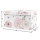 preview thumbnail 2 of 2, Sweet Jojo Designs Pink and Grey Rose Flower Watercolor Floral Collection Girl Kids Fabric Toy Bin Storage