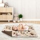 preview thumbnail 3 of 3, Sweet Jojo Designs Cowboy Wild West Collection Boy Baby Receiving Security Swaddle Blanket - Tan and Red