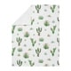 preview thumbnail 2 of 3, Sweet Jojo Designs Boho Watercolor Cactus Floral Collection Girl Baby Receiving Security Swaddle Blanket - Pink and Green