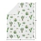 preview thumbnail 4 of 3, Sweet Jojo Designs Boho Watercolor Cactus Floral Collection Girl Baby Receiving Security Swaddle Blanket - Pink and Green