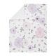 preview thumbnail 2 of 3, Sweet Jojo Designs Shabby Chic Watercolor Floral Collection Baby Receiving Security Swaddle Blanket - Lavender Purple Pink Grey