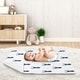 preview thumbnail 3 of 3, Sweet Jojo Designs Stag Woodland Deer Collection Boy Baby Receiving Security Swaddle Blanket - Navy Blue and White