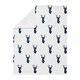 preview thumbnail 2 of 3, Sweet Jojo Designs Stag Woodland Deer Collection Boy Baby Receiving Security Swaddle Blanket - Navy Blue and White