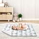 preview thumbnail 3 of 3, Sweet Jojo Designs Aztec Watercolor Mountains Collection Boy Girl Baby Receiving Security Swaddle Blanket - Navy Blue Aqua Grey