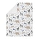 preview thumbnail 2 of 3, Sweet Jojo Designs Bear Gray Deer Fox Woodland Animals Collection Boy Baby Receiving Security Swaddle Blanket - Beige Blue Grey