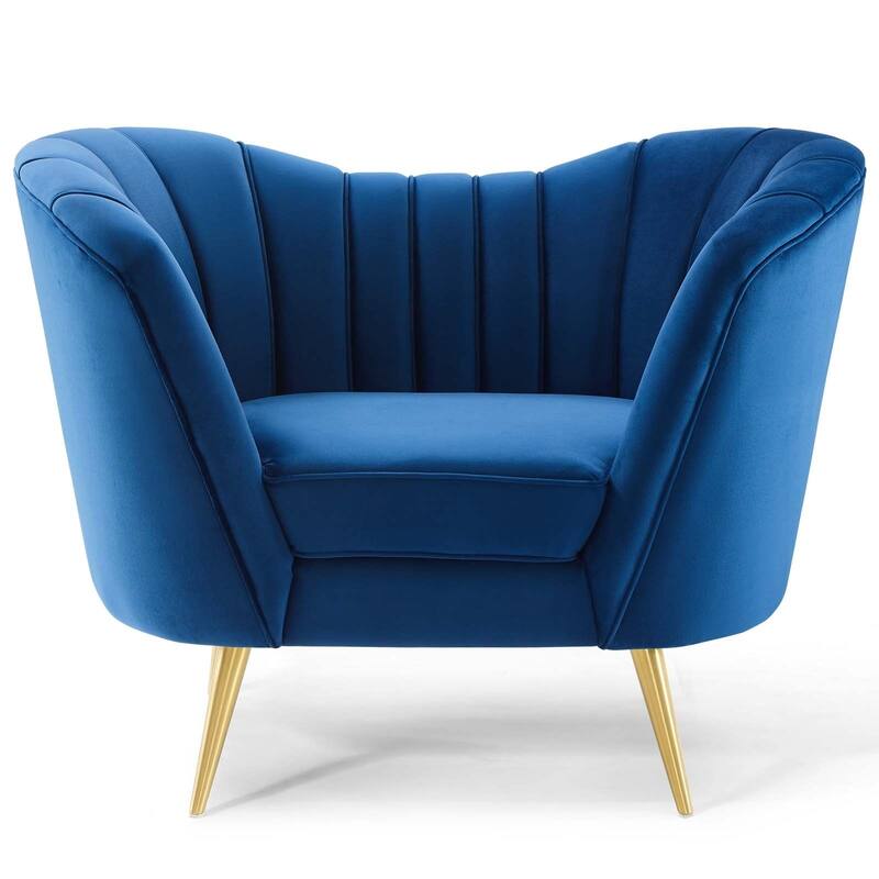 Silver Orchid Blandick Velvet Armchair