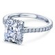 Thumbnail 10, Annello by Kobelli 14k Gold 3 1/8ct TCW Radiant Moissante and Diamond Drop Halo Comfort Fit Engagement Ring (HI/VS, GH/I)... Changes active main hero.