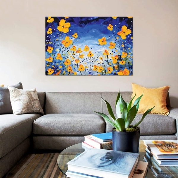 iCanvas "Evening Poppies" by Lisa Elley Gallery-Wrapped Canvas Print