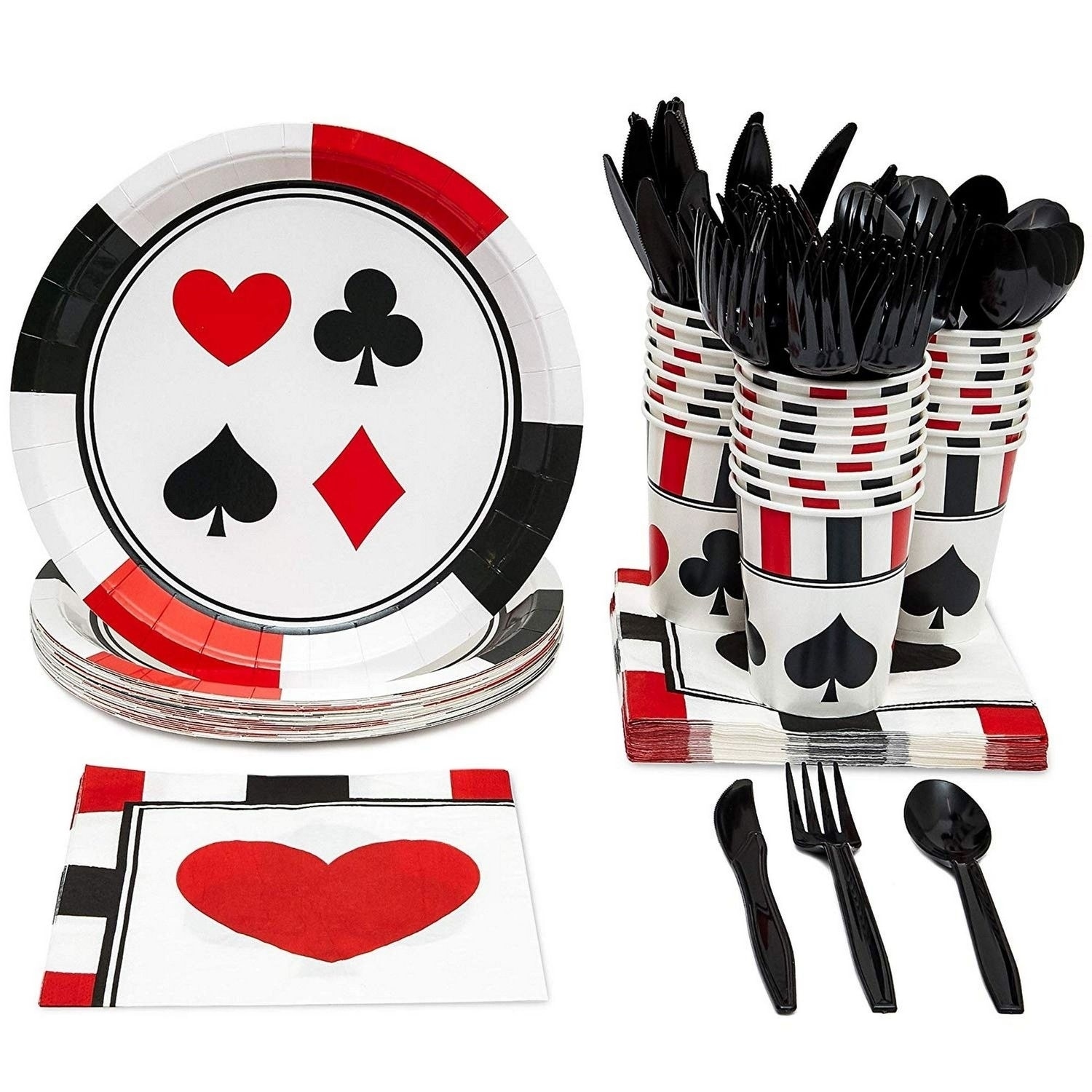 Las Vegas - Party Table Decorations - Casino Party Placemats - Set of 16