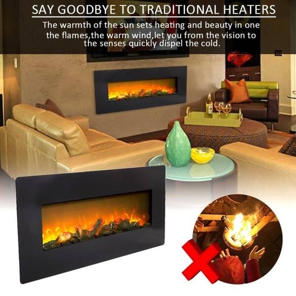 Shop 42 Wall Mounted Electric Fireplace With Remote Control Csa