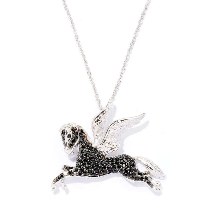 Rhodium Over Sterling Silver 1.5Ctw Brown Zircon Pendant