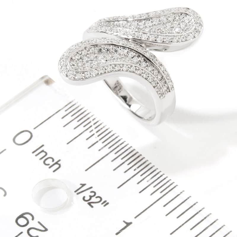 925 Sterling Silver White Zircon Ring