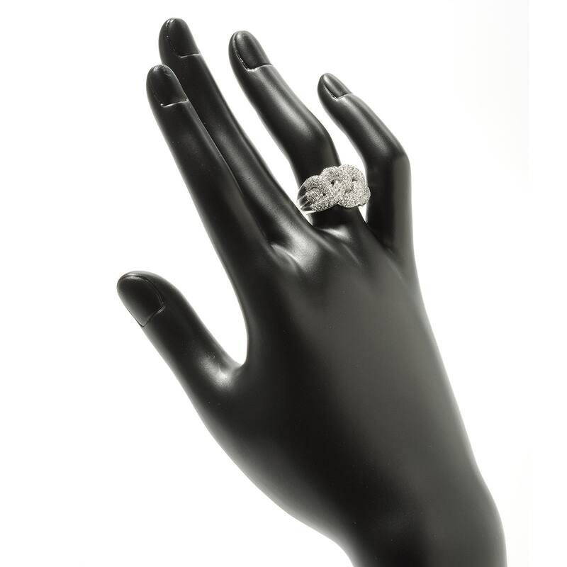 Sterling Silver 2.55Ctw White Natural Zircon Band Ring
